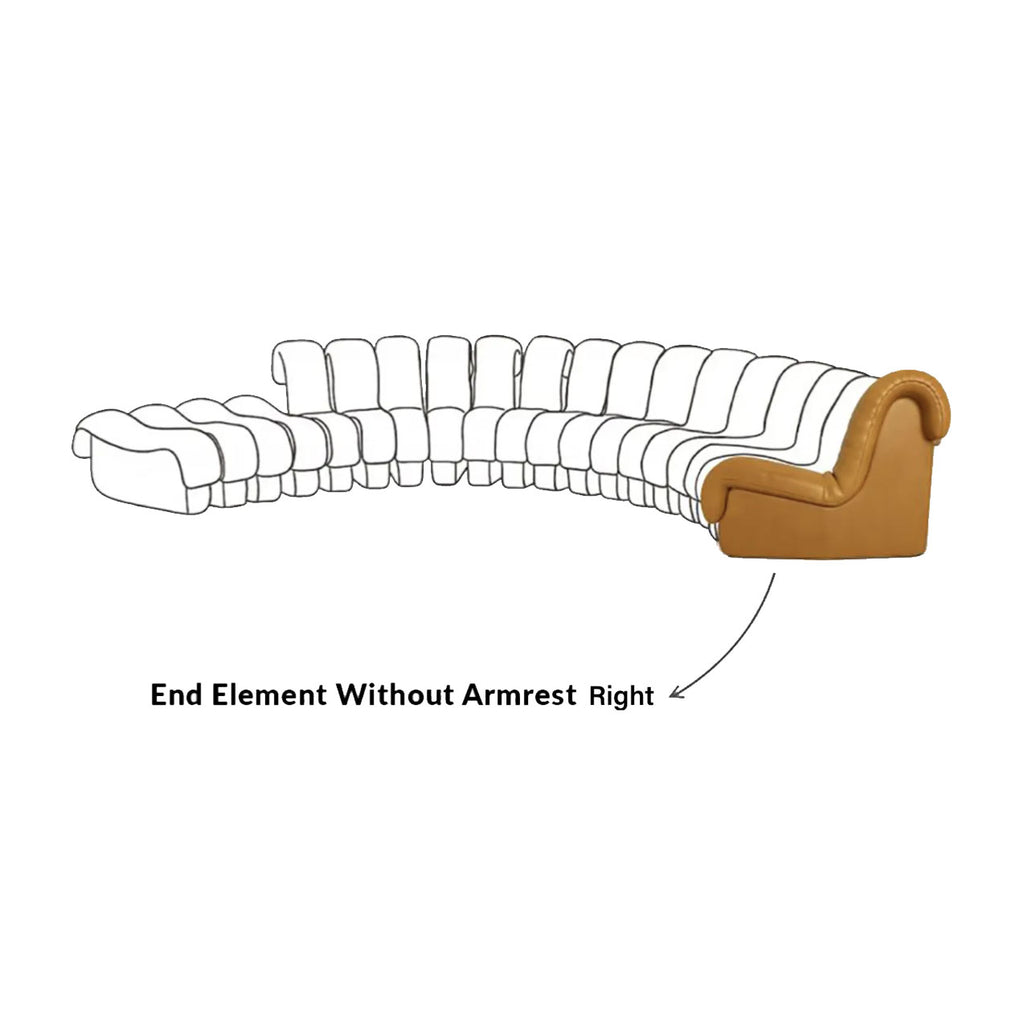 DS-600 Seat End Element Without Armrest image 4