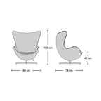 AJ Egg Chair and Stool image 5