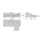 Portman 3-Seater Sofa with Chaise
