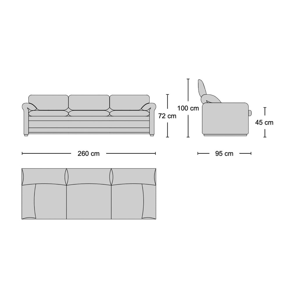 Vico 3-Seater Sofa
