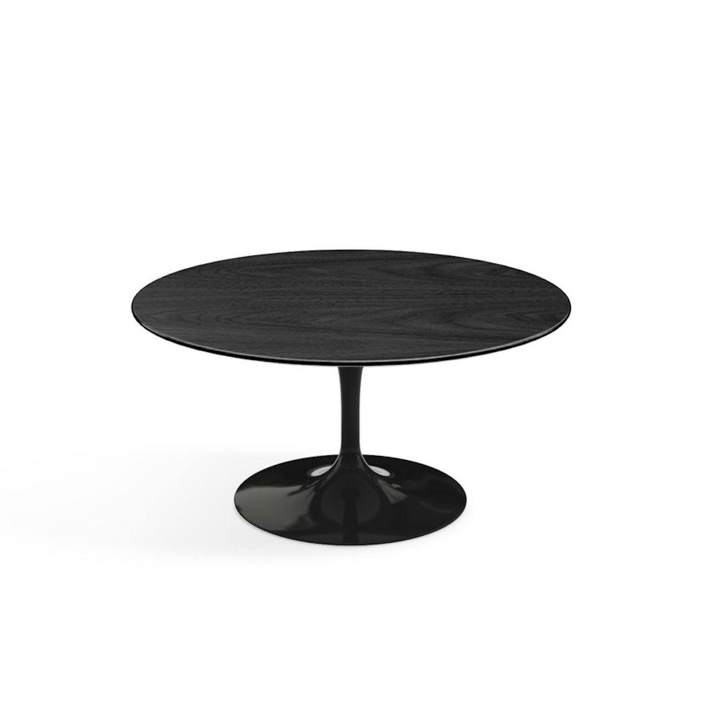 Pedestal Low Table - Wood Top