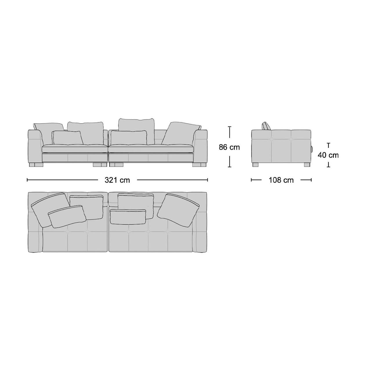 Portman 3.5-Seater Sofa