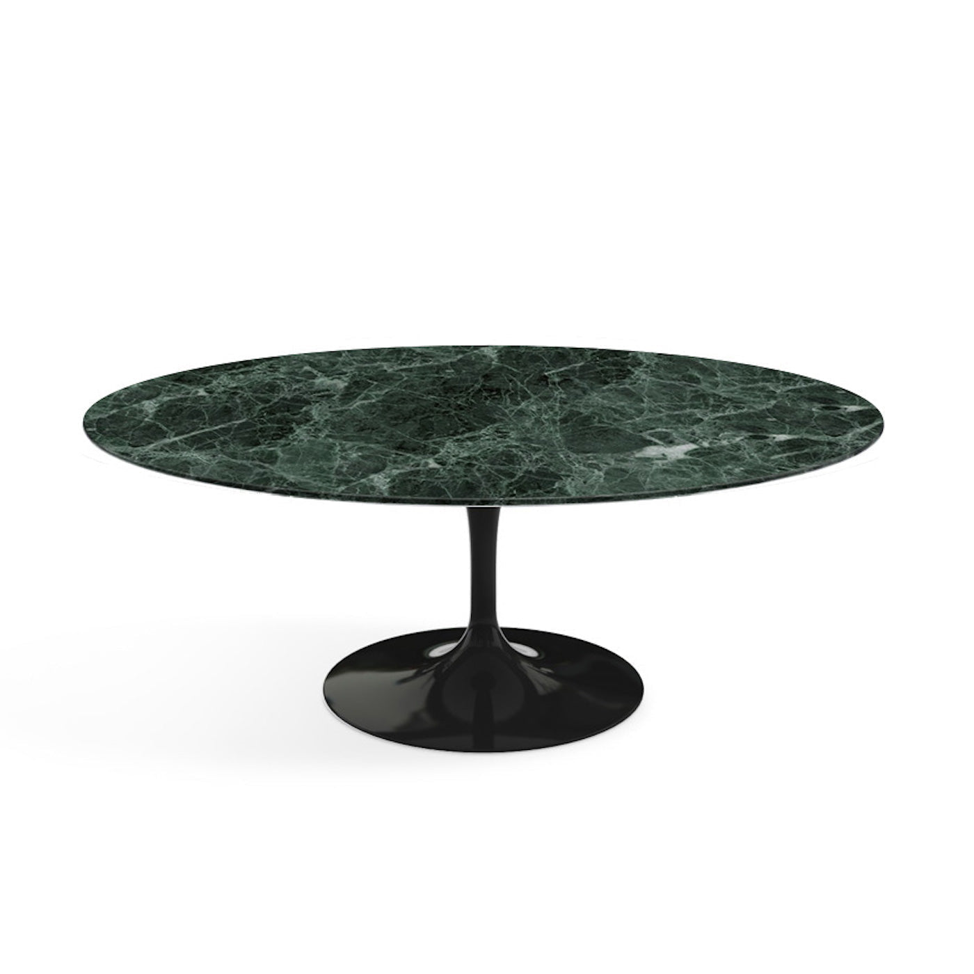 Oval Pedestal Coffee Table - Marble Top