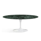 Oval Pedestal Dining Table - Marble Top