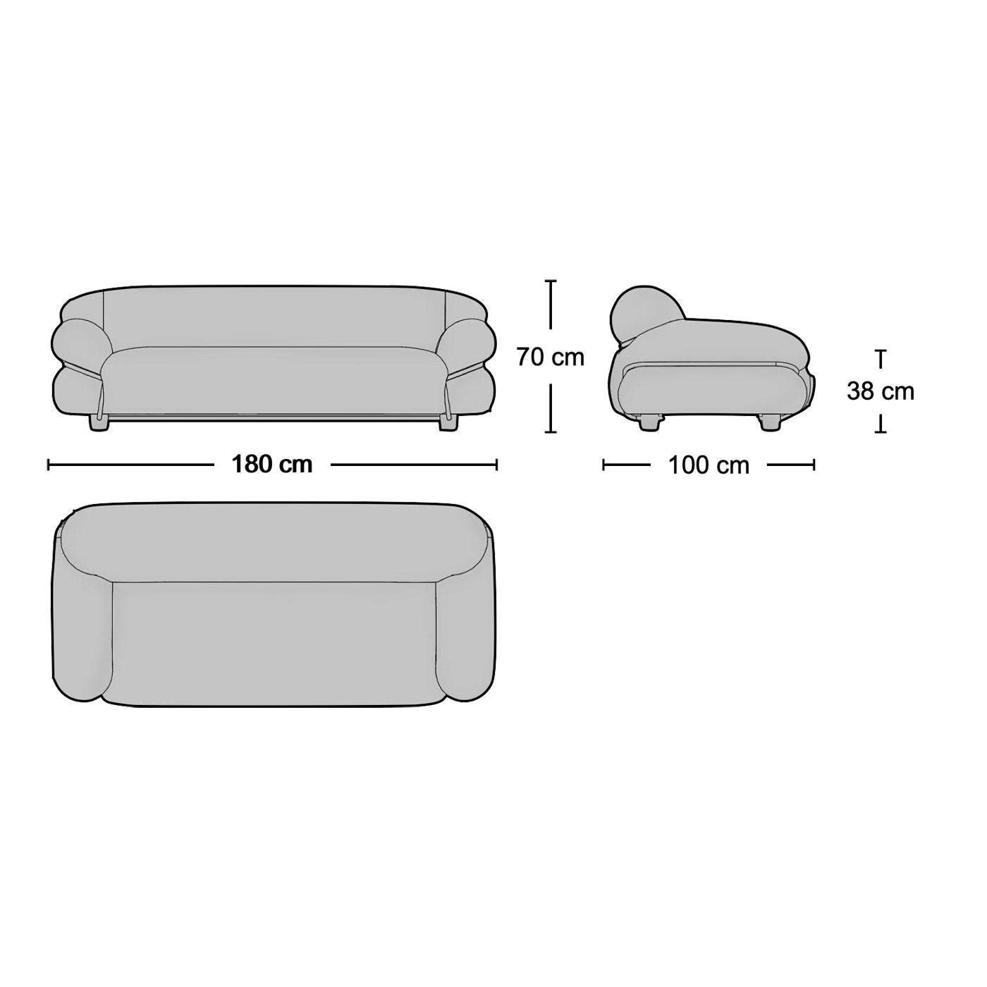 Sesann 2-Seater Sofa