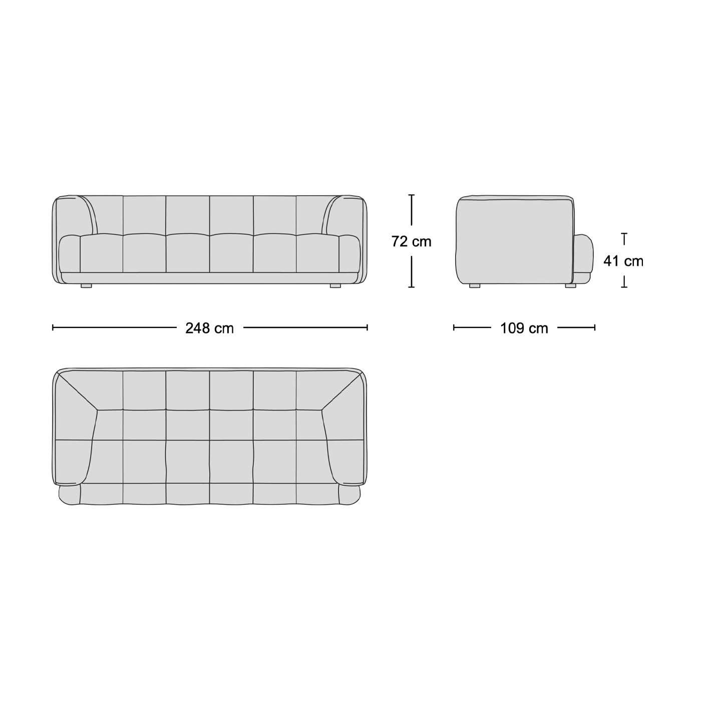 Quilton 3-Seater Sofa