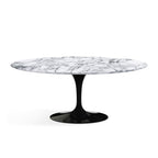 Oval Pedestal Dining Table - Marble Top