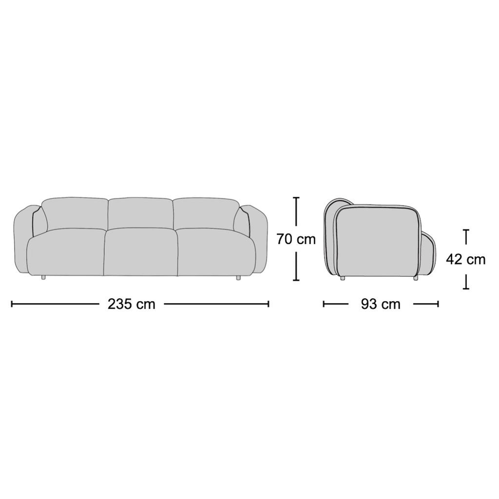 Mellow 3-Seater Sofa