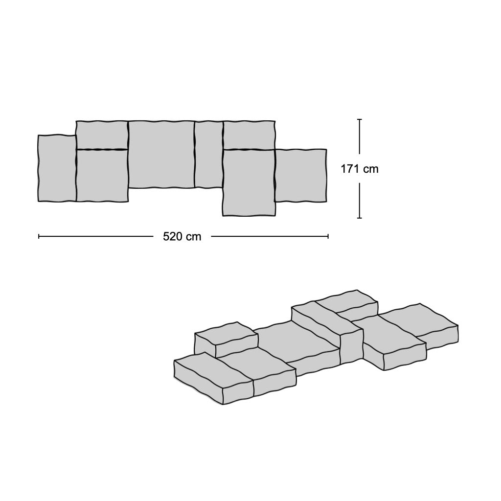 Extrasoft Sofa - Combo 2
