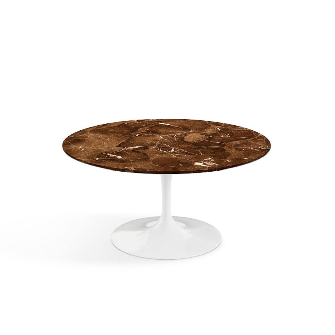 Pedestal Low Table - Marble Top