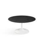Pedestal Low Table - Wood Top