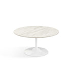Pedestal Low Table - Marble Top