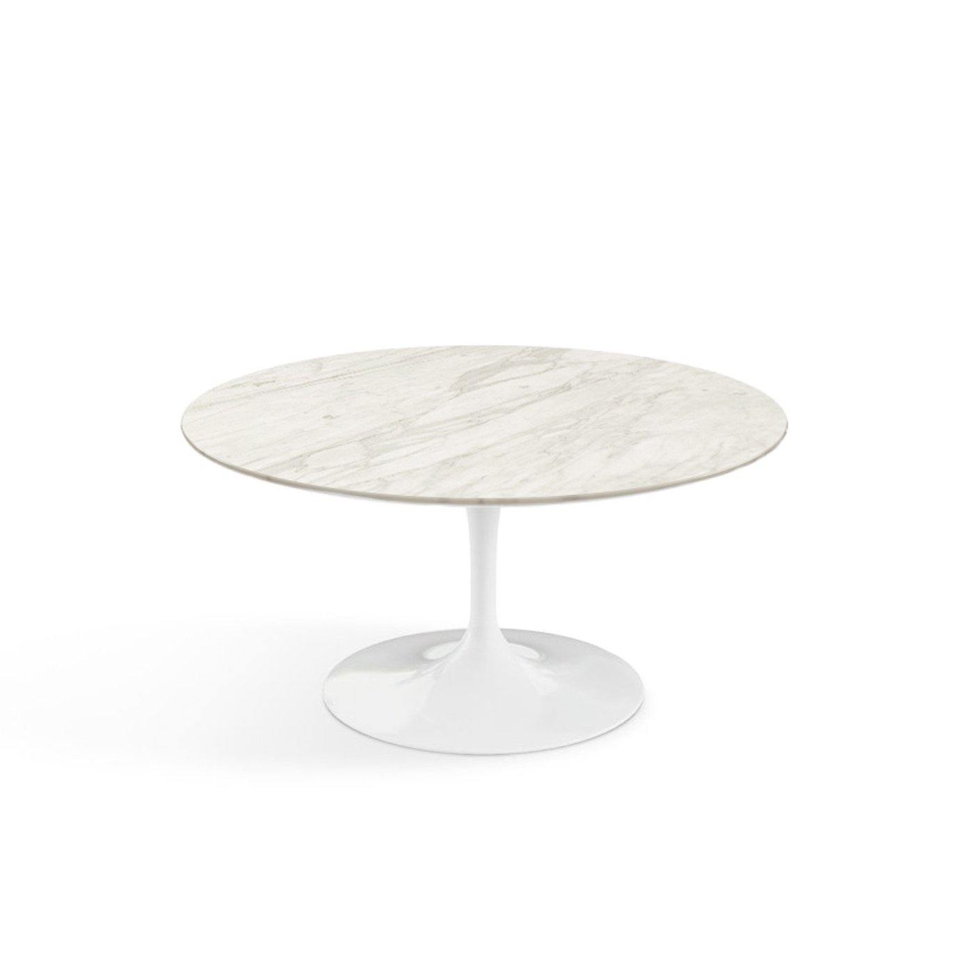 Pedestal Low Table - Marble Top