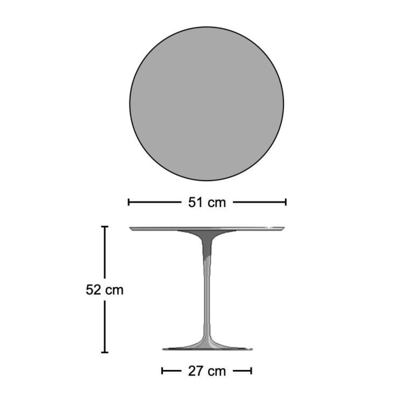 Pedestal Side Table - Wood Top