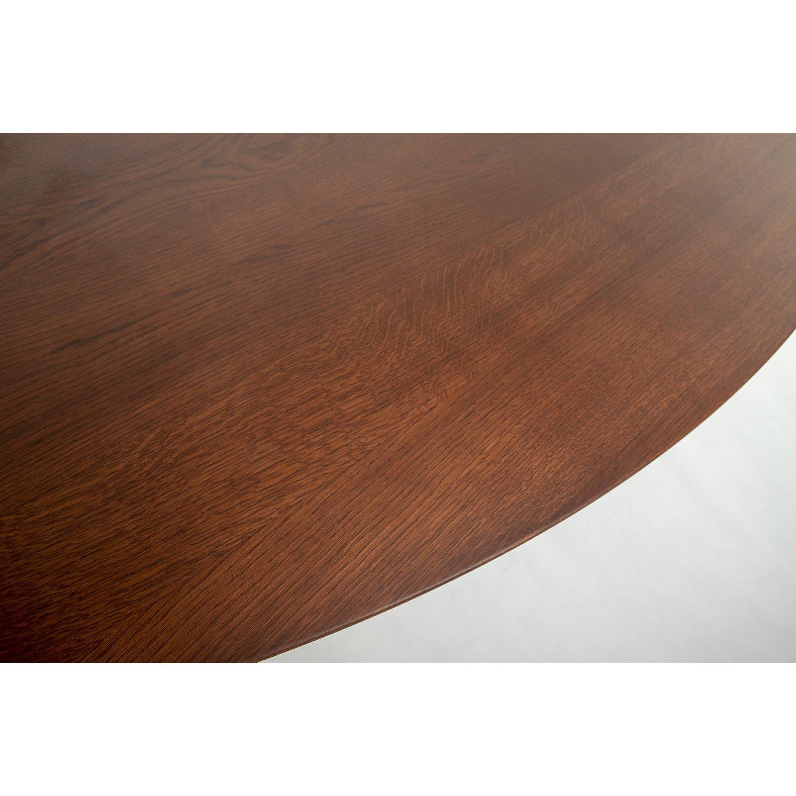 Oval Pedestal Dining Table - Wooden Top
