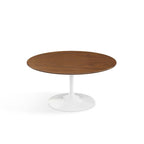 Pedestal Low Table - Wood Top