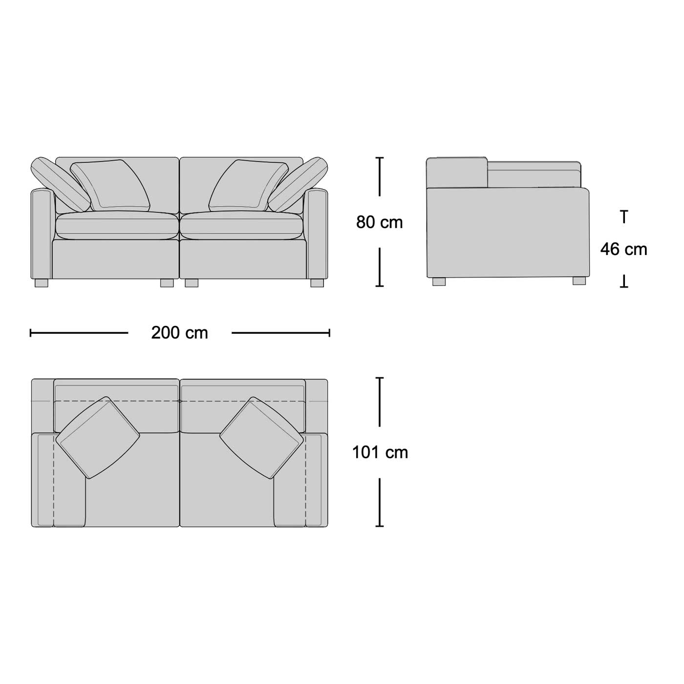 Sky 2-Seater Sofa