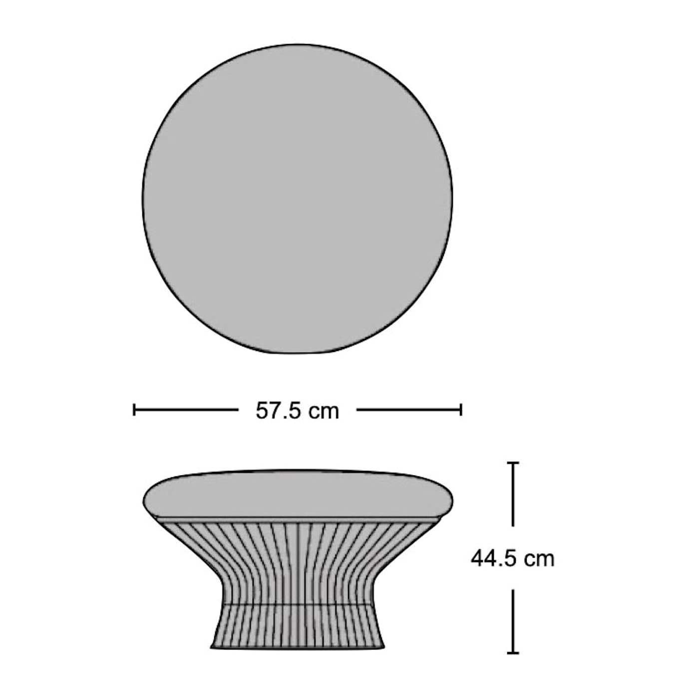Platner Ottoman