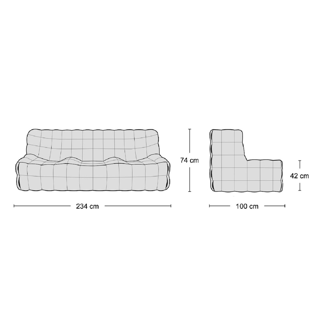 Kashima 3-Seater Sofa
