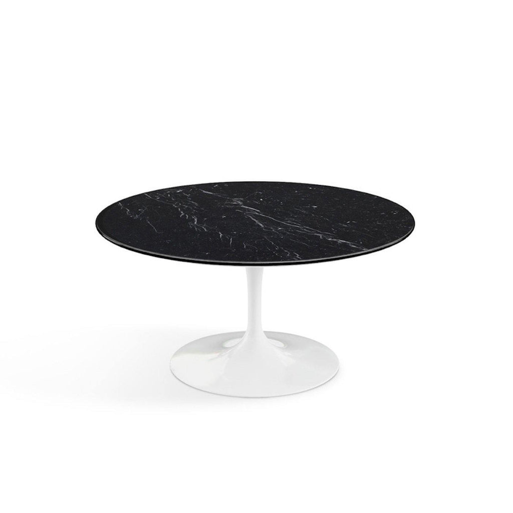 Pedestal Low Table - Marble Top