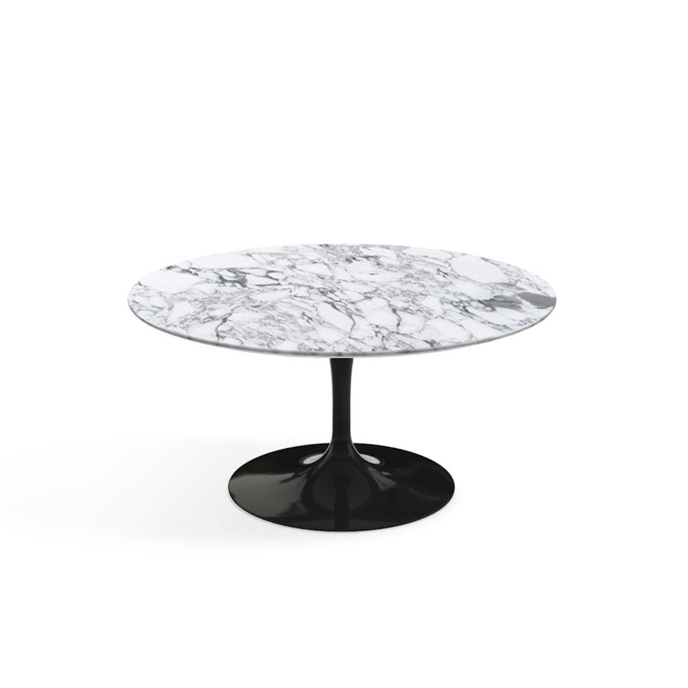 Pedestal Low Table - Marble Top