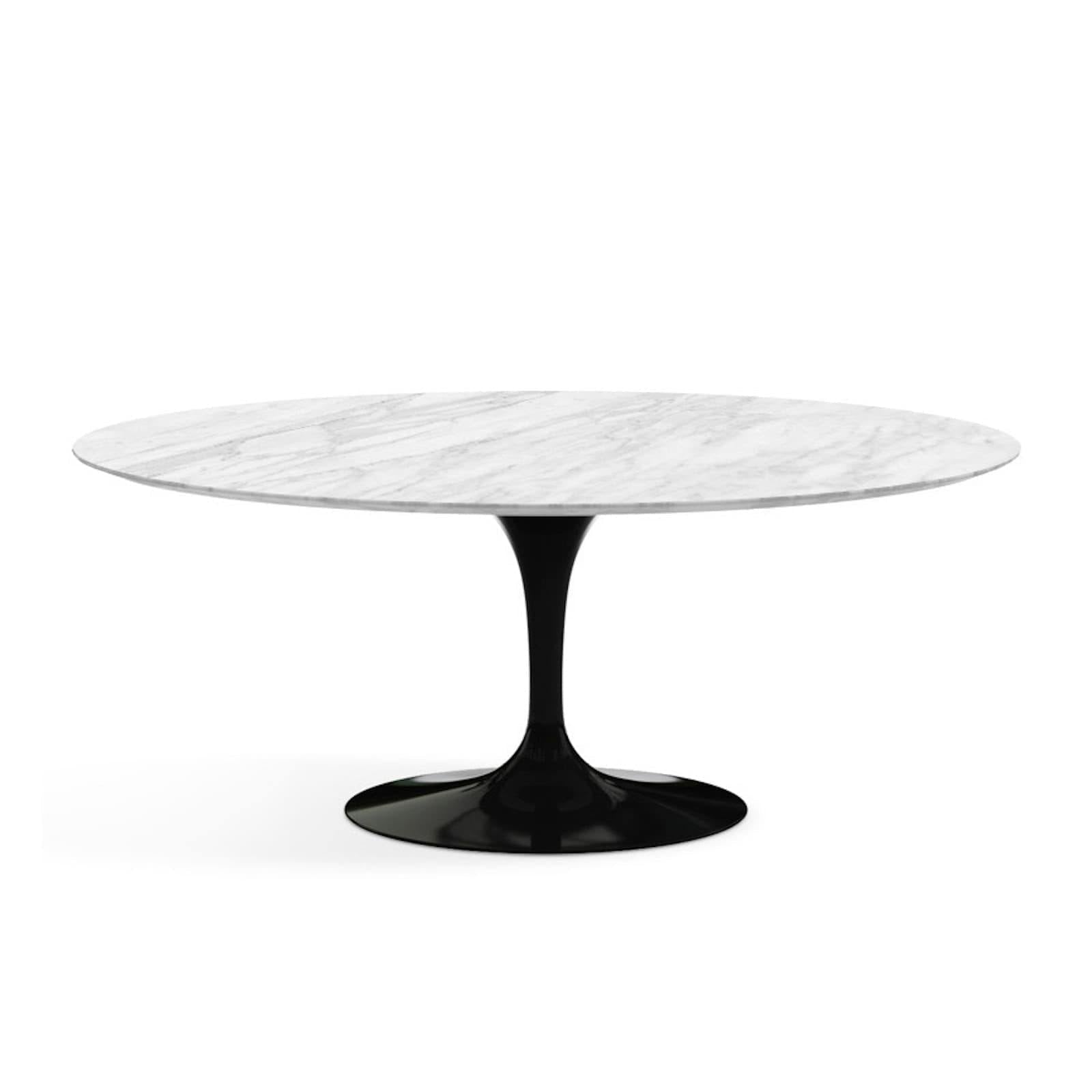 Oval Pedestal Dining Table - Marble Top