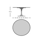 Pedestal Dining Table - Marble Top