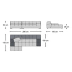 Tufty 3-Seater Sofa with Chaise
