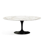 Oval Pedestal Dining Table - Marble Top