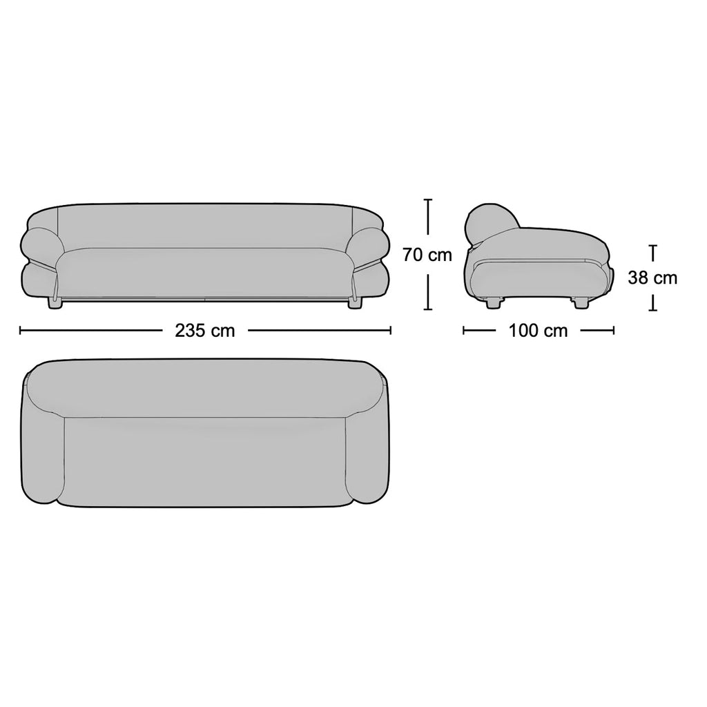 Sesann 3-Seater Sofa