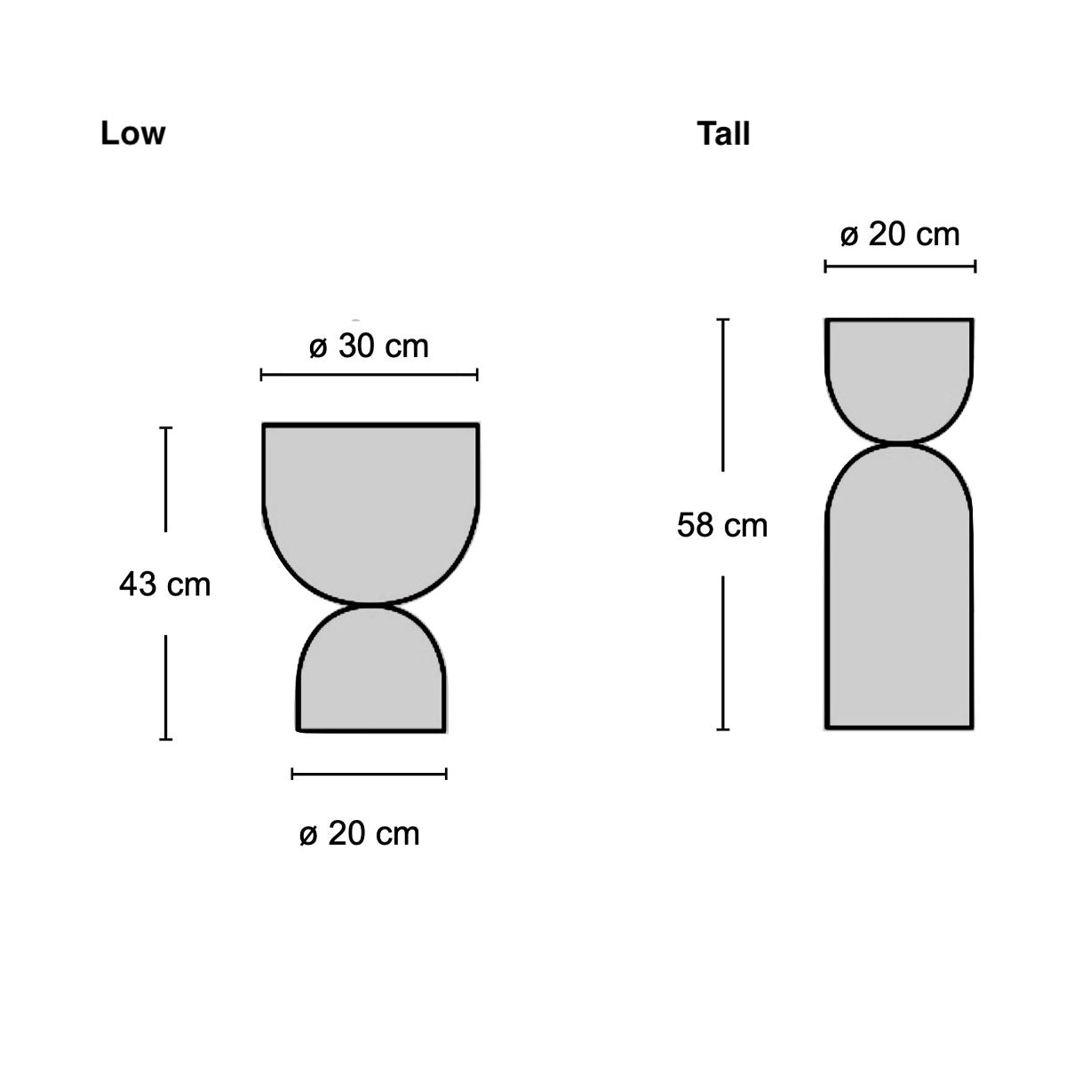 Hourglass Side Table