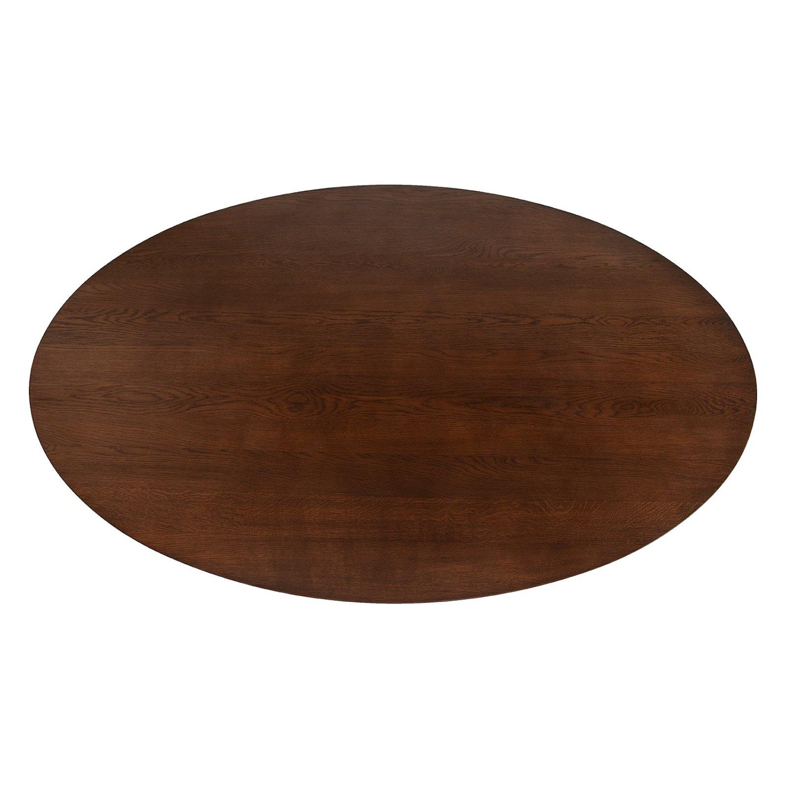 Oval Pedestal Dining Table - Wooden Top