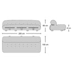 Soriana 3-Seater Sofa