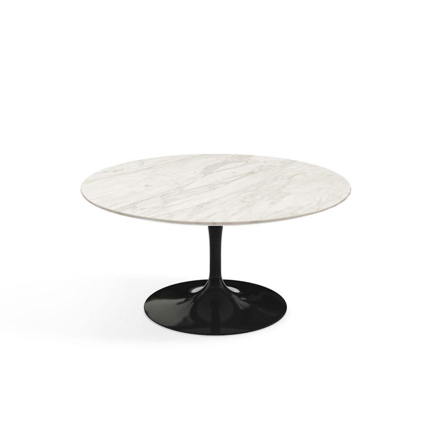 Pedestal Low Table - Marble Top