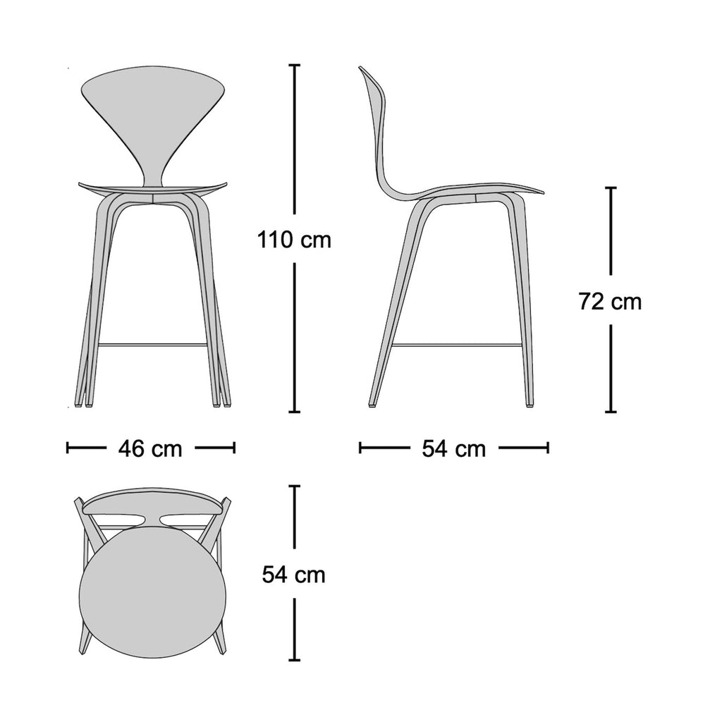 Cherner Upholstered Barstool image 9