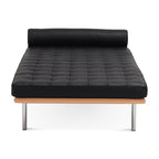 Barna Daybed in leather front view