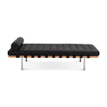 Barna Daybed in Black Leather Side View