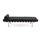 Barna Daybed in Black Leather Side View