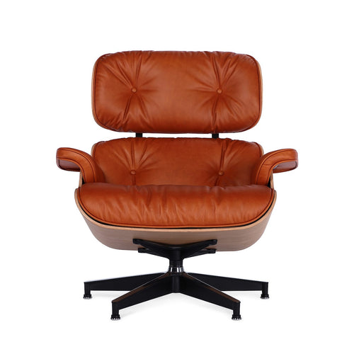 Eames Lounge Chair in Tan Leather | Modern Approach 
