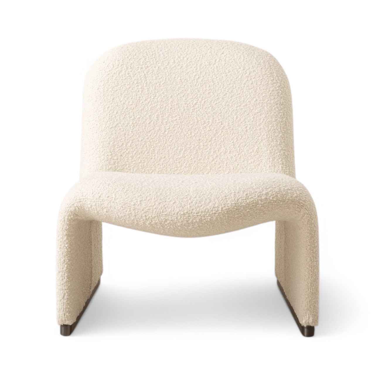 Alky Chair in bouclé fabric - Giancarlo Piretti Inspired Armchair | Modern Approach