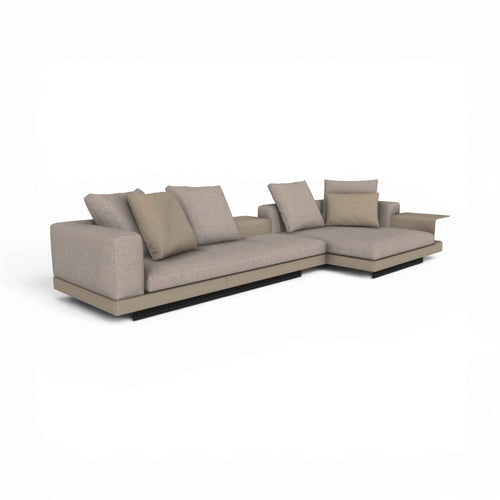 Camden 3-Seater Sofa with Chaise & Flap Table | Contemporary Sofa