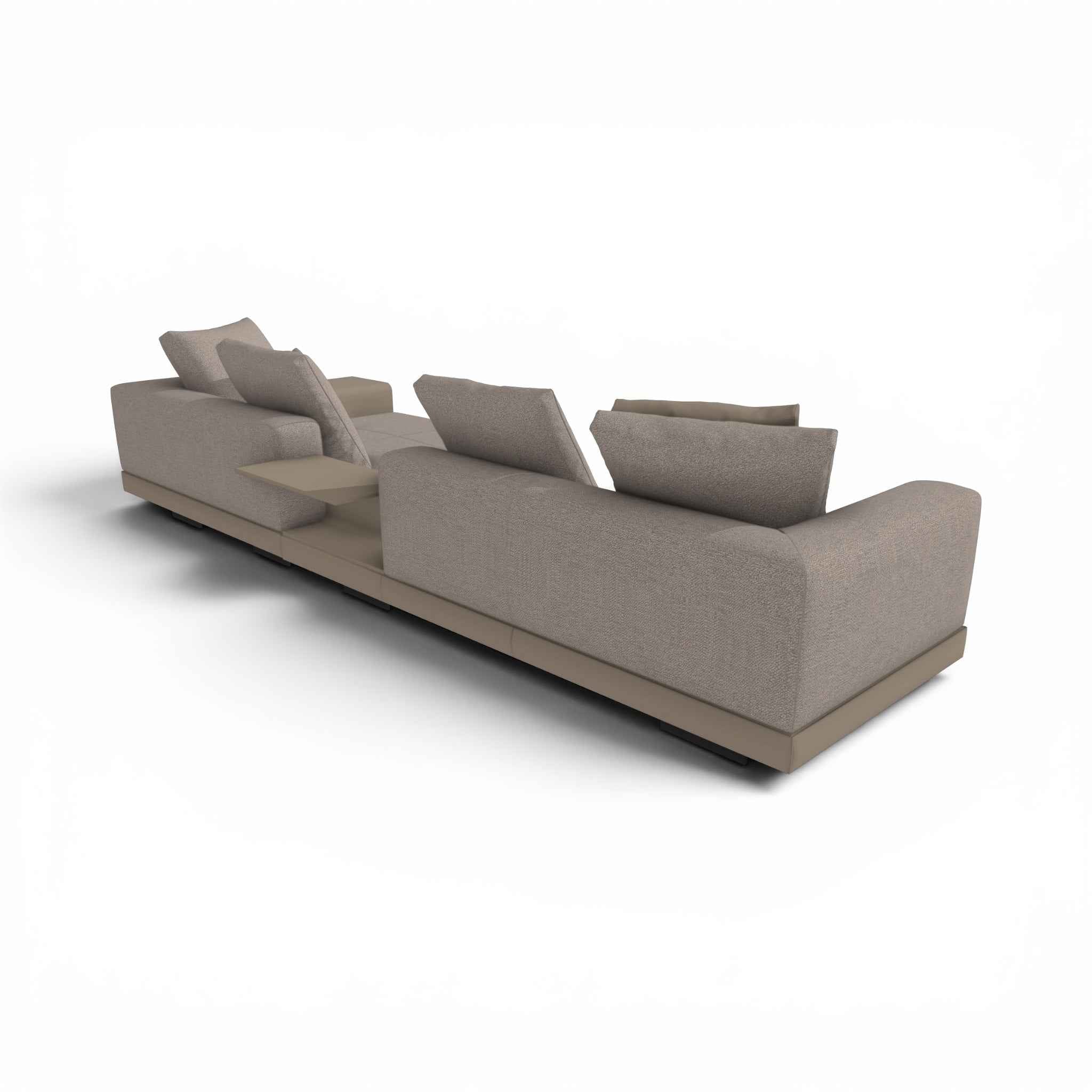 Camden 3-Seater Sofa with Chaise & Flap Table - Fabric