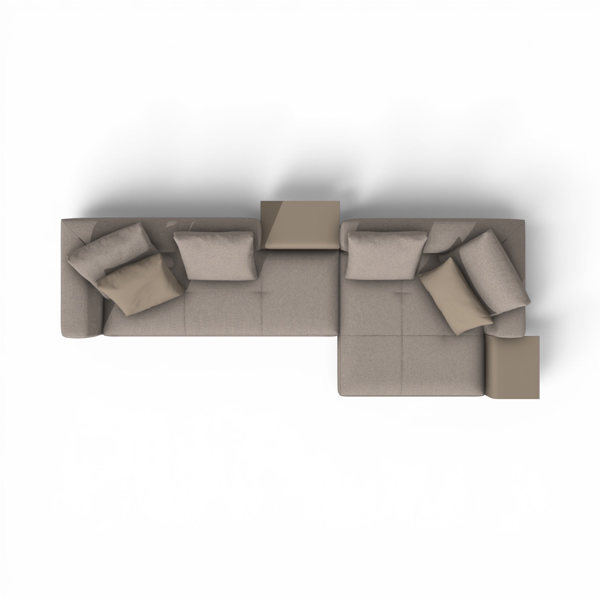 Camden 3-Seater Sofa with Chaise & Flap Table