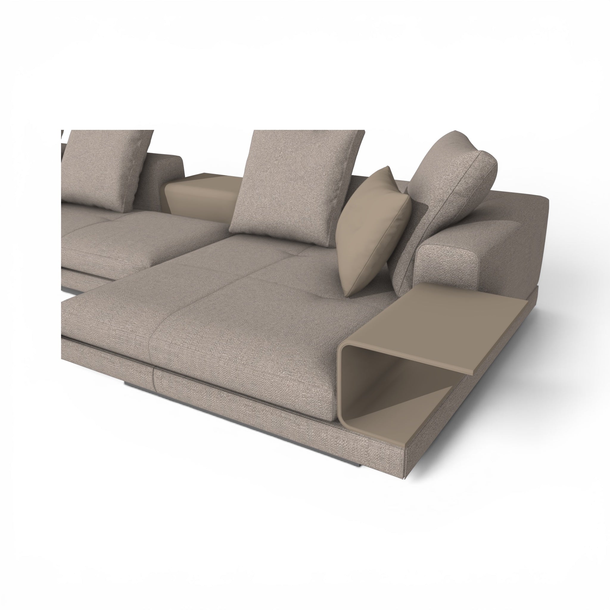 Camden 3-Seater Sofa with Chaise & Flap Table