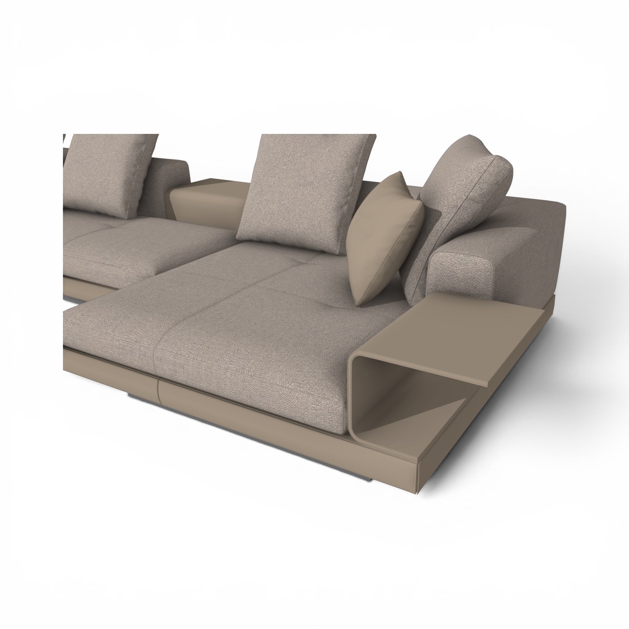 Camden 3-Seater Sofa with Chaise & Flap Table