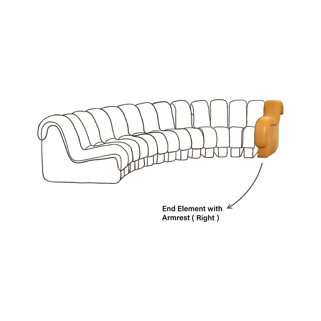 DS-600 Seat End Element With Armrest image 4