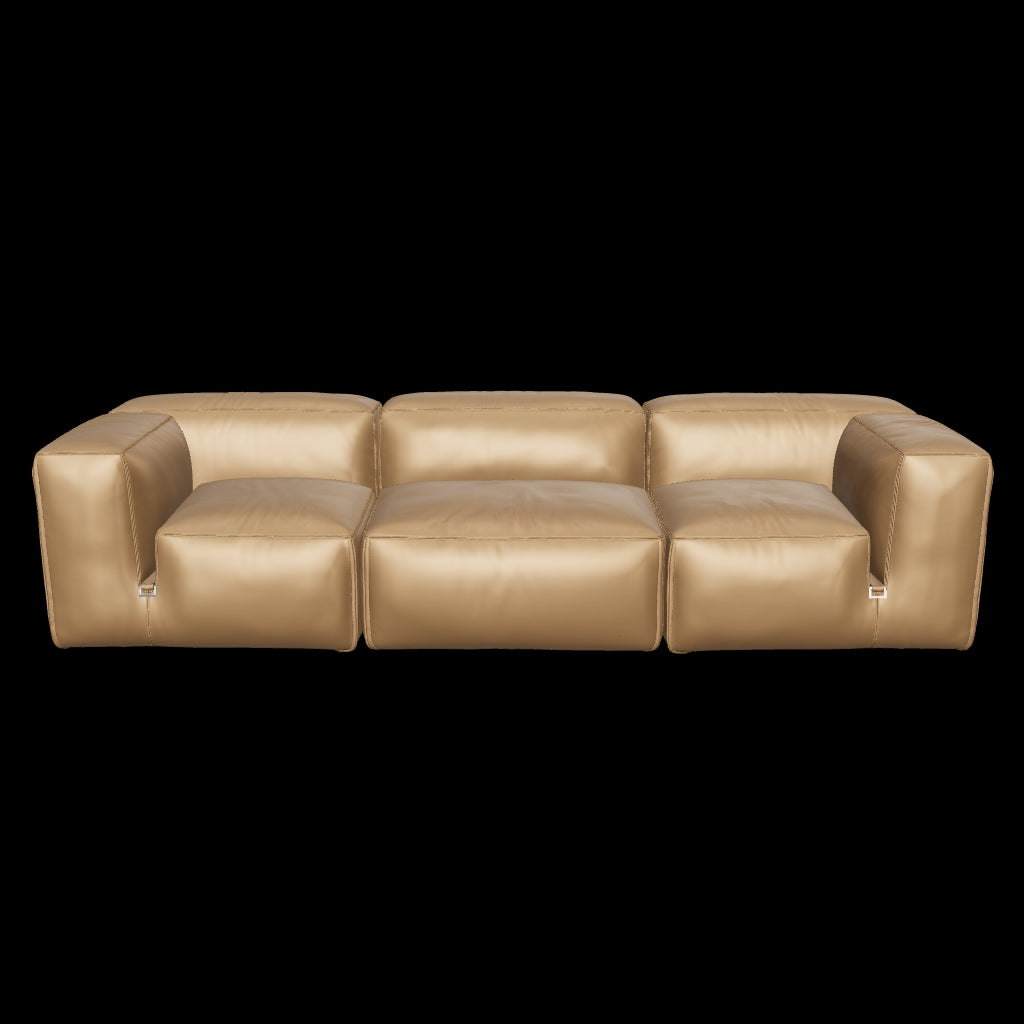 Le Mura 3 Seater Sofa Leather Upholstery