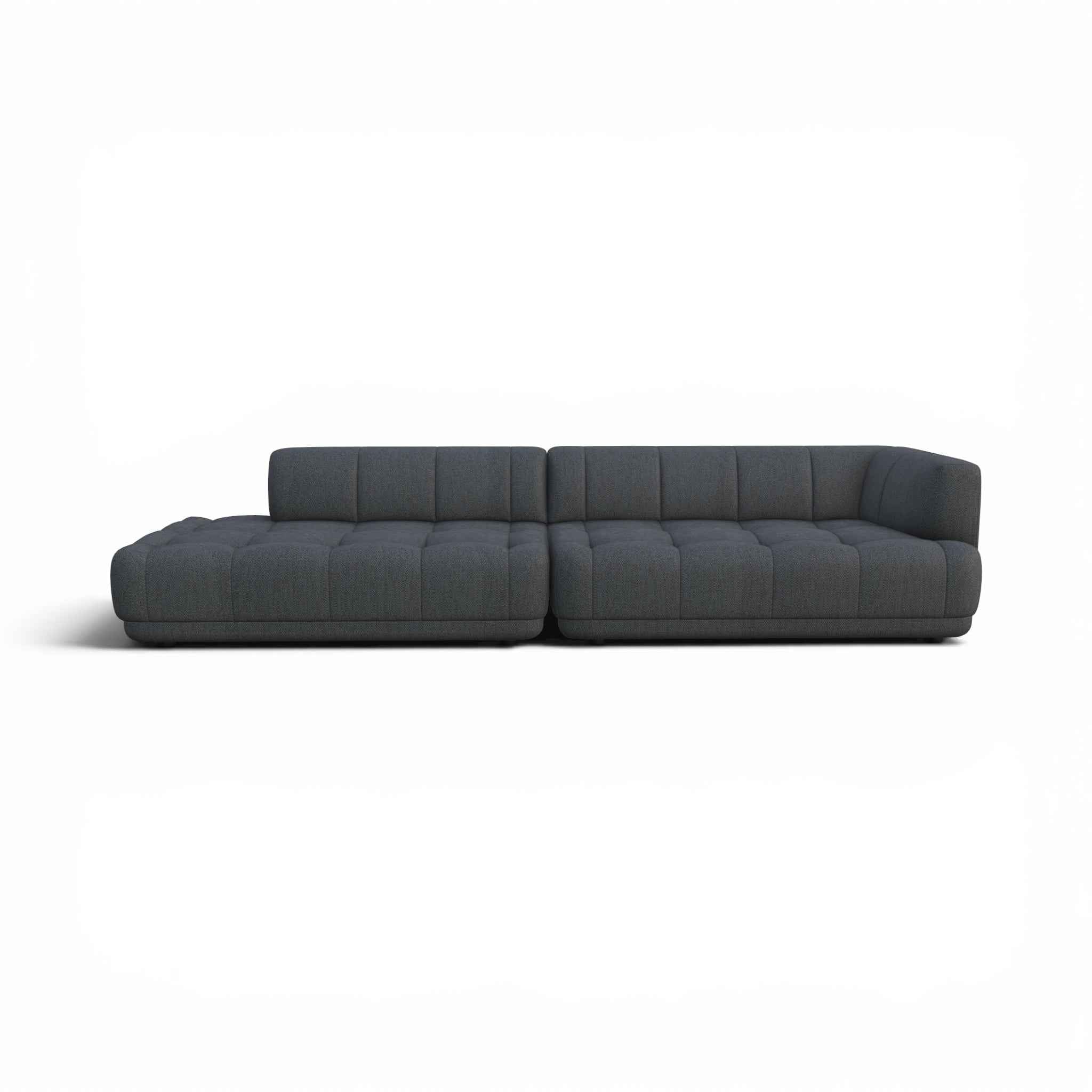 Quilton Sofa - Combo 6 | 3-Seater sofa with Open End | Modern Approach