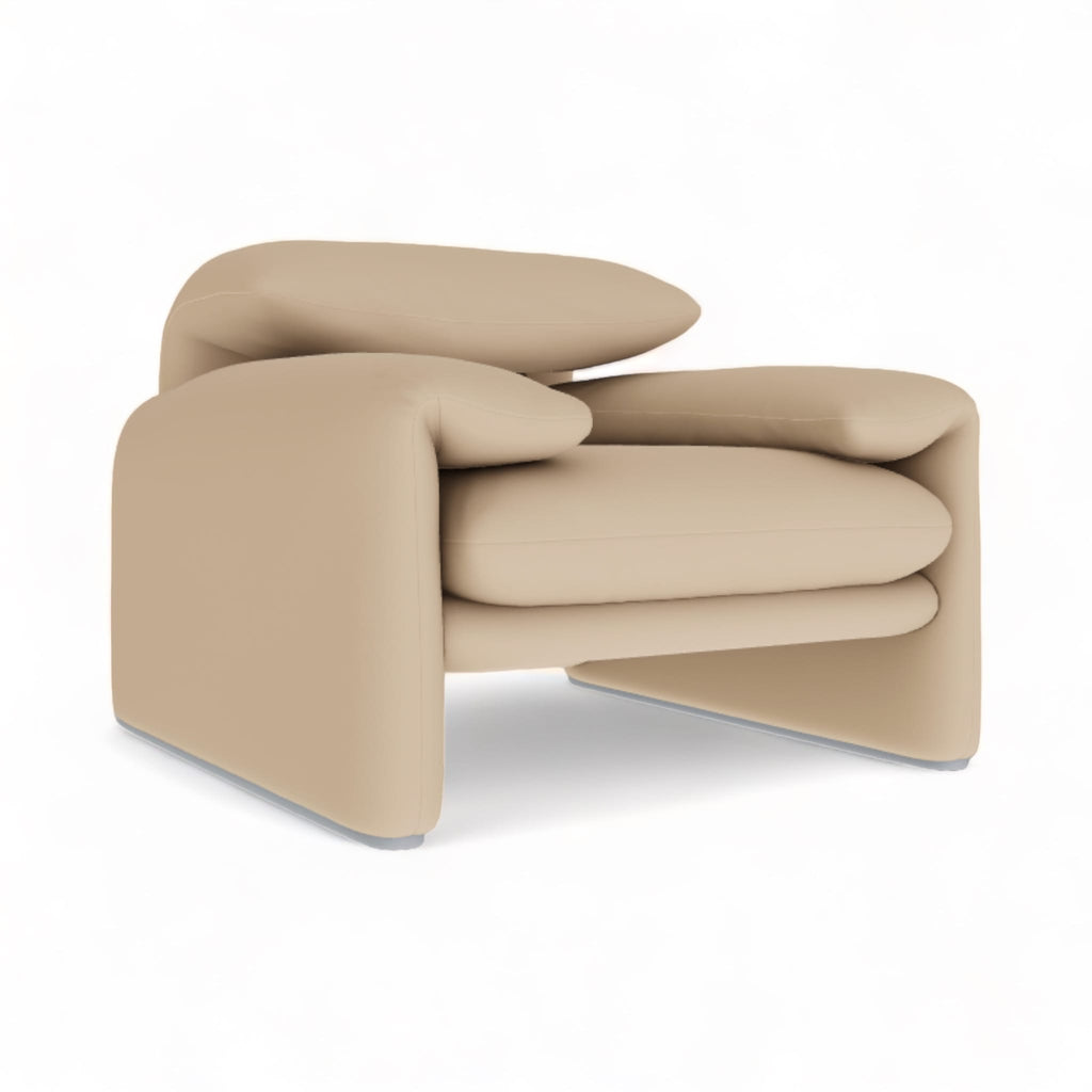 Maralunga Armchair in Velvet - Vico Magistretti Inspired | Modern Approach